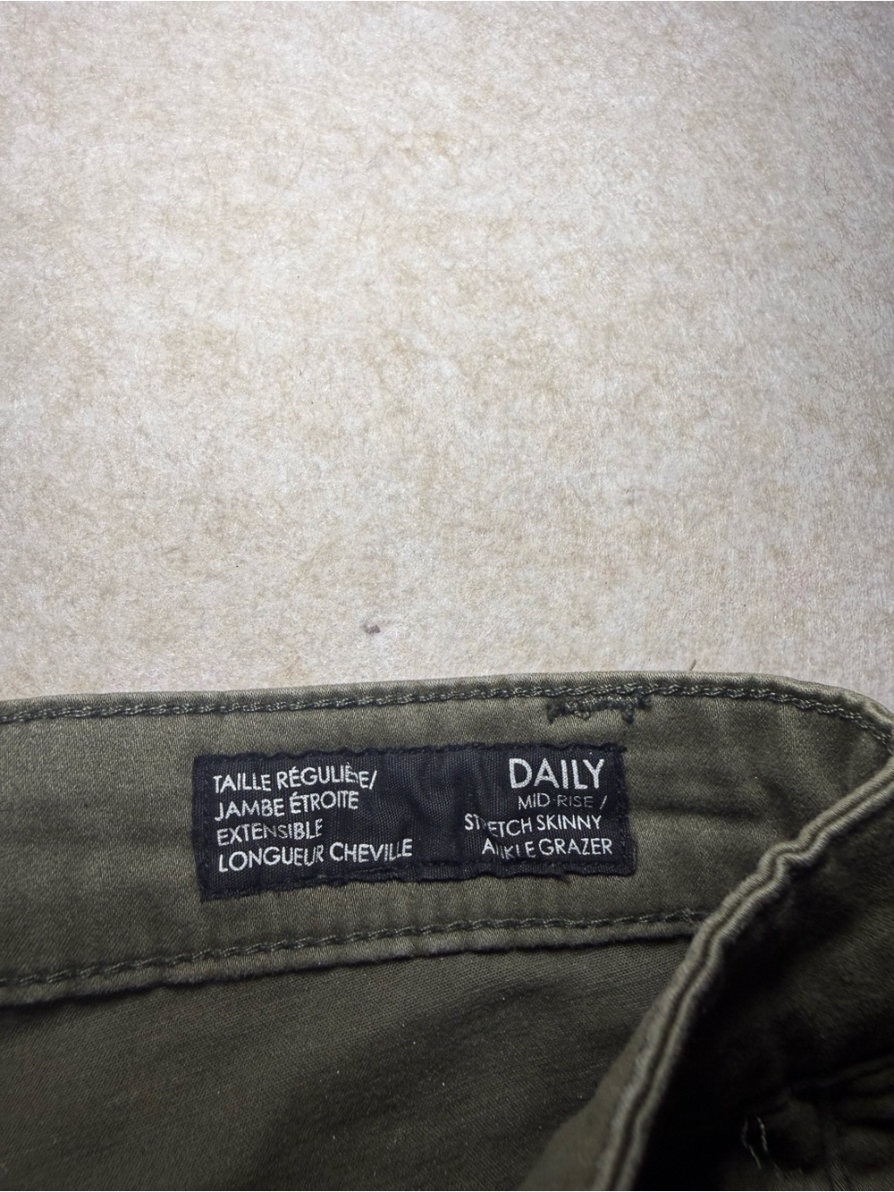 Buffalo David Bitton Daily Mid Rise Stretch Skinny Ankle Pants Women Size 34 - Picture 5 of 8